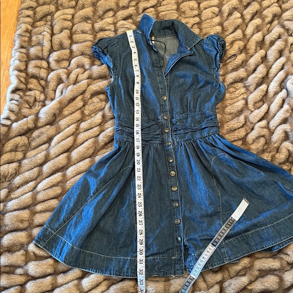 Free People Chester Denim Button-Down Dress - Picture 13 of 13